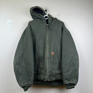 Carhartt  Olive Jacket With Hood J130 MOS Size XXL